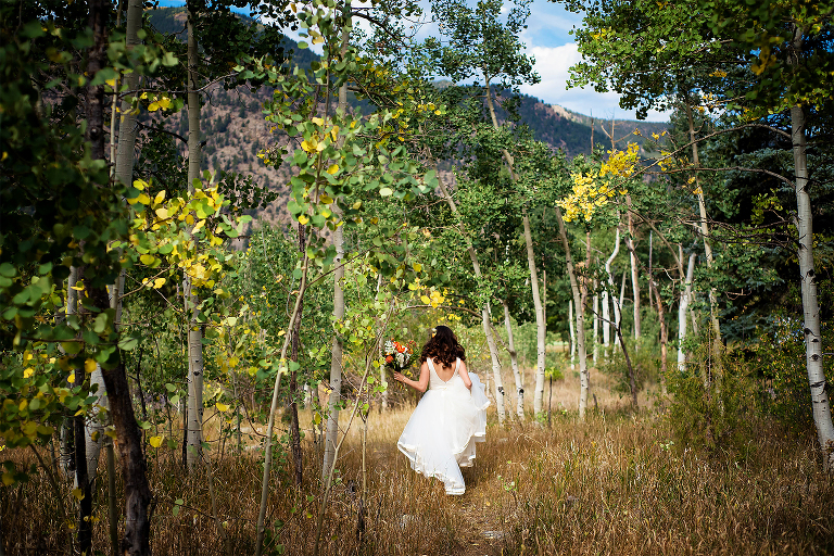Fall wedding photography in Colorado.