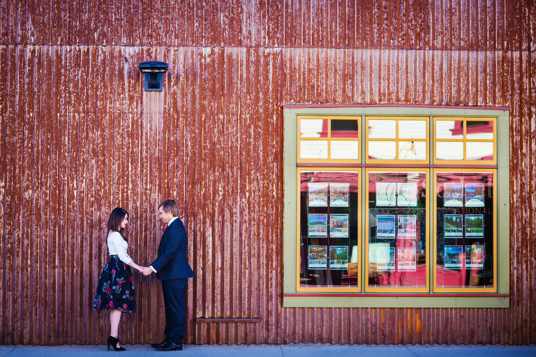 Winter engagement photos from historic downtown Breckenridge, Colorado. www.TrueNorthPhotography.org Kira Vos