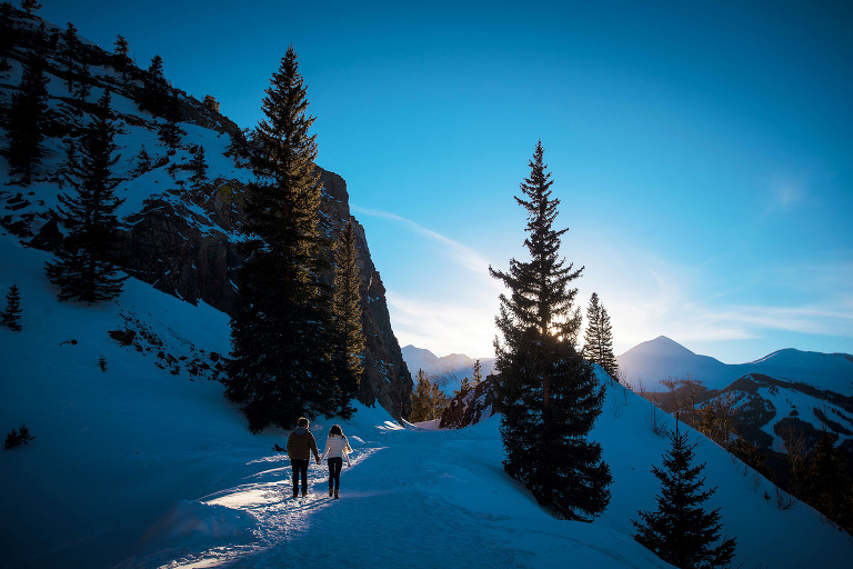 Breckenridge, Colorado colorful engagement photography by destination wedding photographer. www.TrueNorthPhotography.org Kira Vos